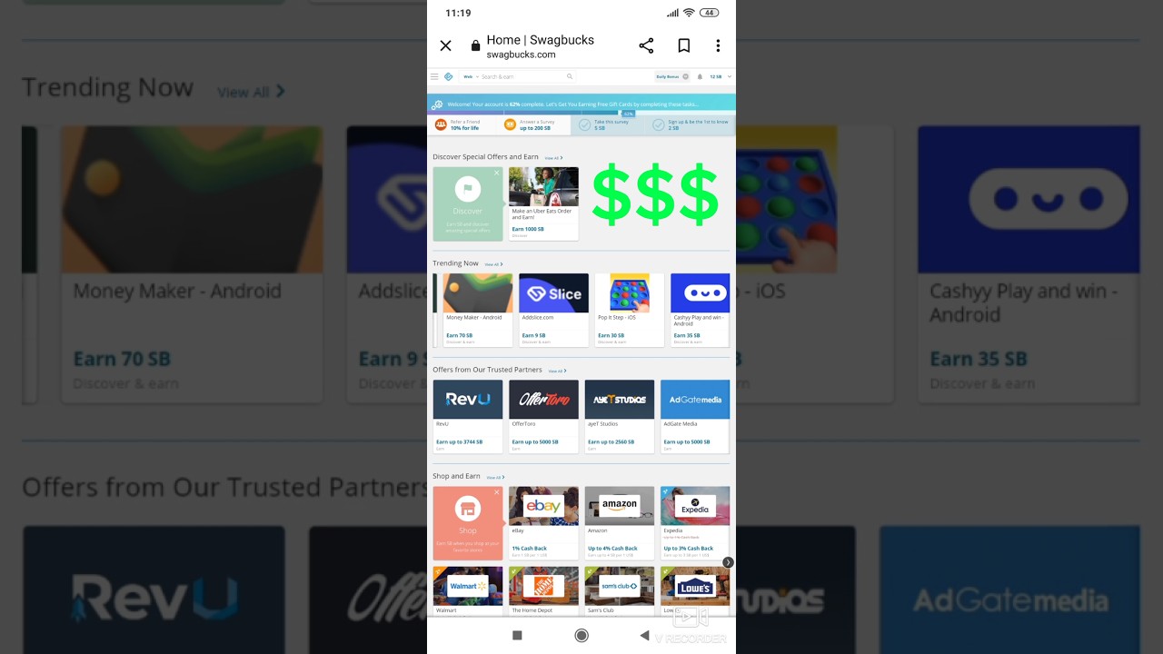 Swagbucks dan para kazanma. Sende aylık öğrenci harçlığı kazan. 