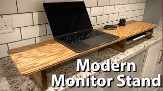 Desk Shelf Monitor Stand Wooden