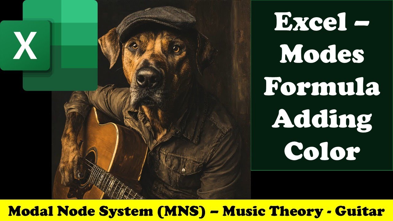 Excel – Modes Formula Adding Color 2135 Music Theory - Guitar - YouTube