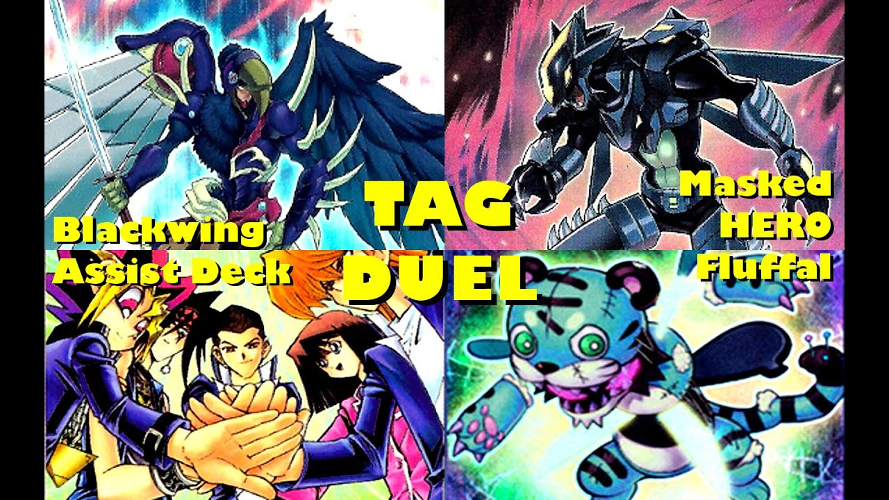 Tag Duel Yugioh - BLACKWING ASSIST DECK vs MASKED HERO FLUFFAL | April 2016 Scrub League