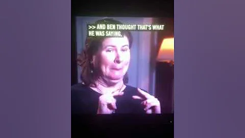 My deaf cousin Judy Pratt-Catron with Ben Affleck