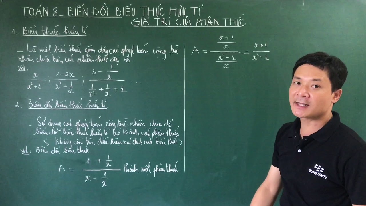 [TOÁN 8HD] BIẾN ĐỔI BIỂU THỨC HỮU TỈ