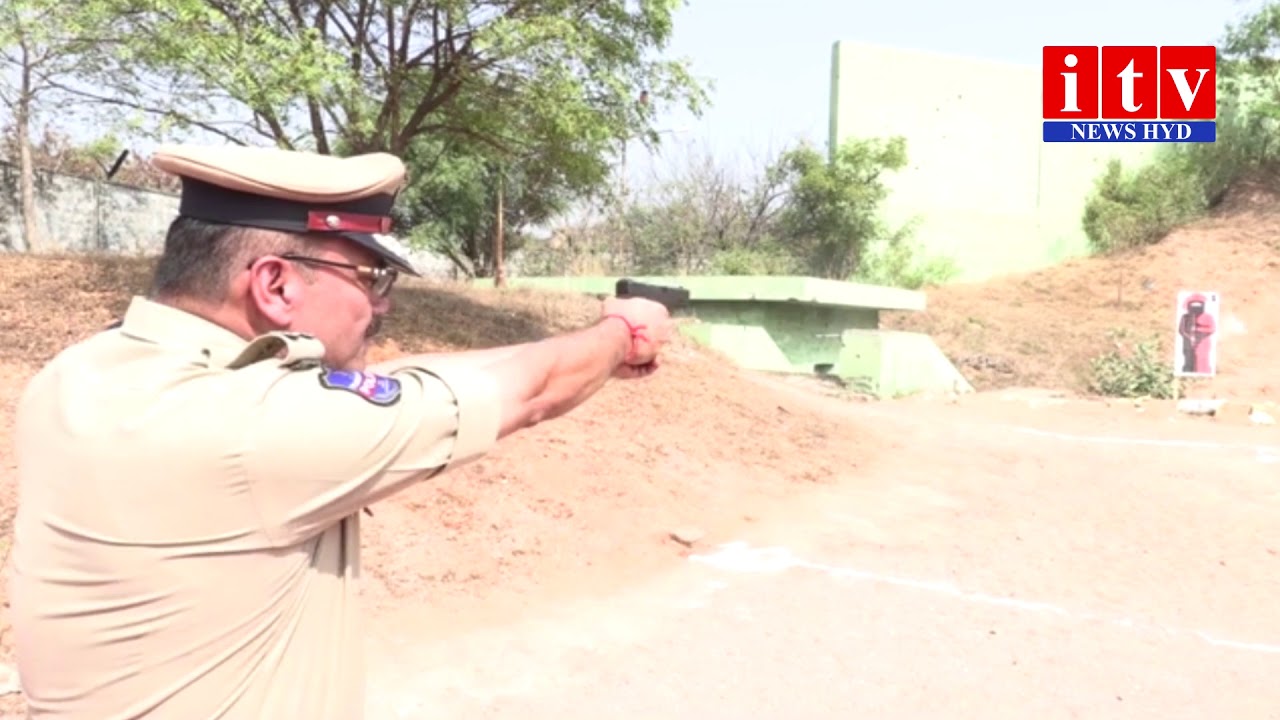 commissioner of police anjani kumar IPS Conducted the Annual Firing Practice at | itv news hyderabad