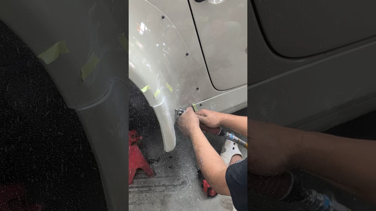 This is real craftsmanship #mechanic #repair #tuning #porsche #car #rwb #bodykit