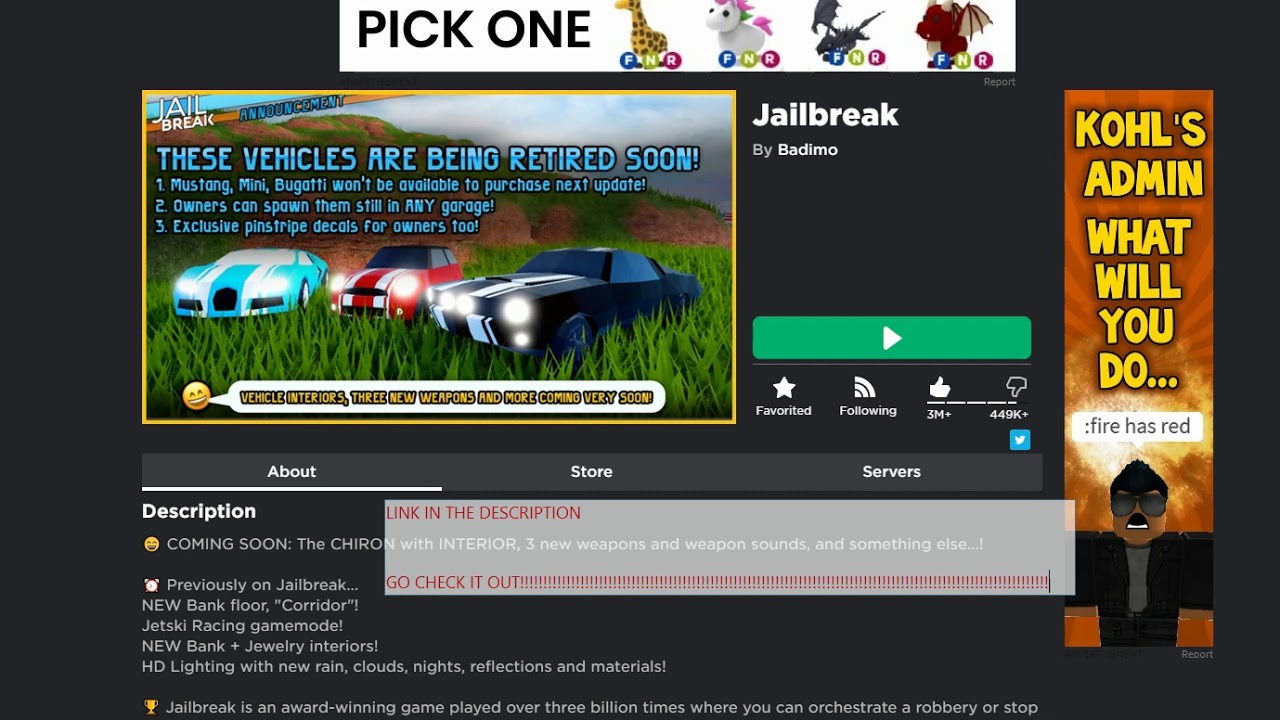 Youtube Free Vip Server In Jailbreak Roblox