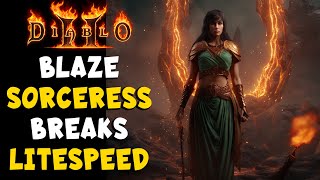 Blaze Sorceress Build is Faster than Light Speed in Diablo 2 Resurrected / D2R