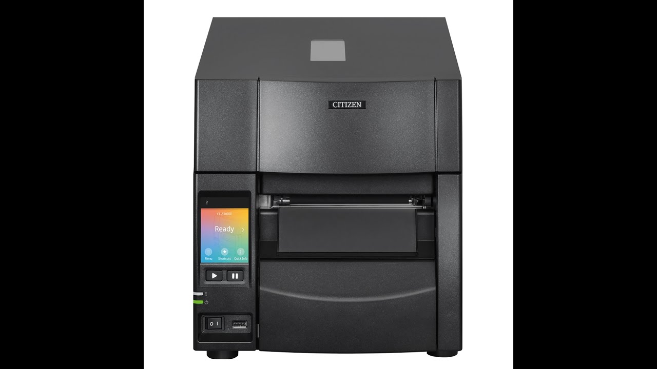 Citizen Label printer CL S700III How to setup Ribon and Paper Roll