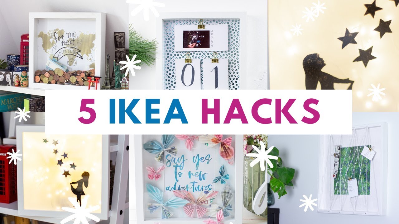 Diy Ikea Hacks 5 Ideen Mit Dem Ribba Rahmen Einfach Und Besonders Youtube