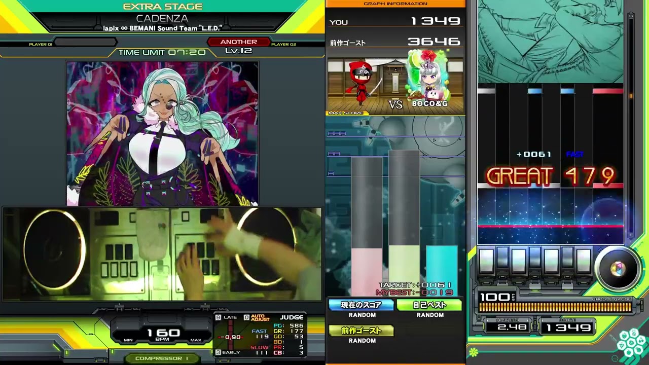 beatmania IIDX】CADENZA SP ANOTHER (EXハードクリア) - YouTube