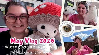 Making the mushroom guy - May vlog 2025