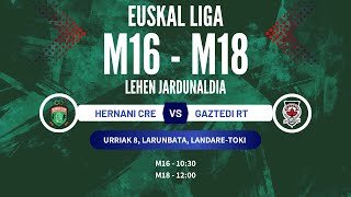 Hernani CRE - Gaztedi RT | M16 eta M18 #EuskalLiga