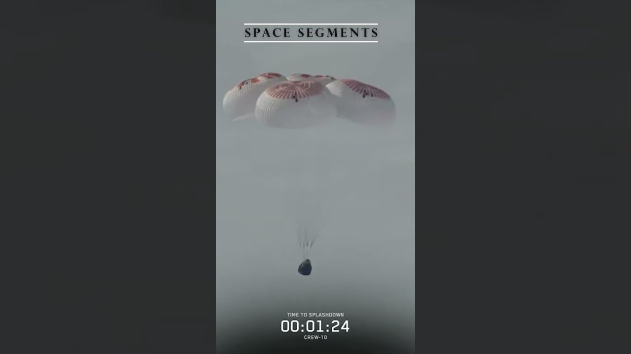 Crew 10 RETURNS Watch NASA S SpaceX SPLASHDOWN In 3 Epic Minutes 