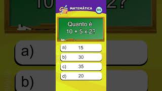 Perguntas e Respostas de Matemática - Quiz de Matemática #quiz #matemática