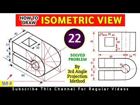HOW TO DRAW ISOMETRIC VIEW (QUE NO.22) | UNIT: ISOMETRIC PROJECTION IN ...
