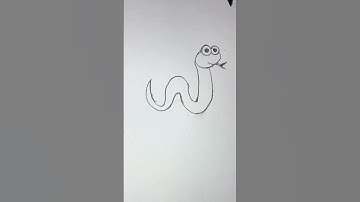 How to Draw a Snake! 🐍 Easy Step-by-Step Sketch