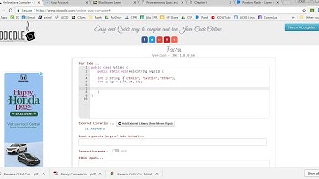 PL CH 6 Parallel Arrays