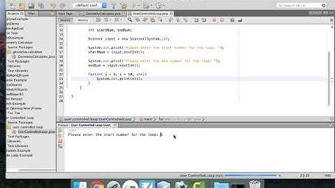 Controlling Loops with User Input
