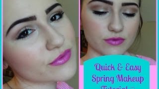 Quick & Easy Spring Makeup Tutorial | Spring 2014 ♡