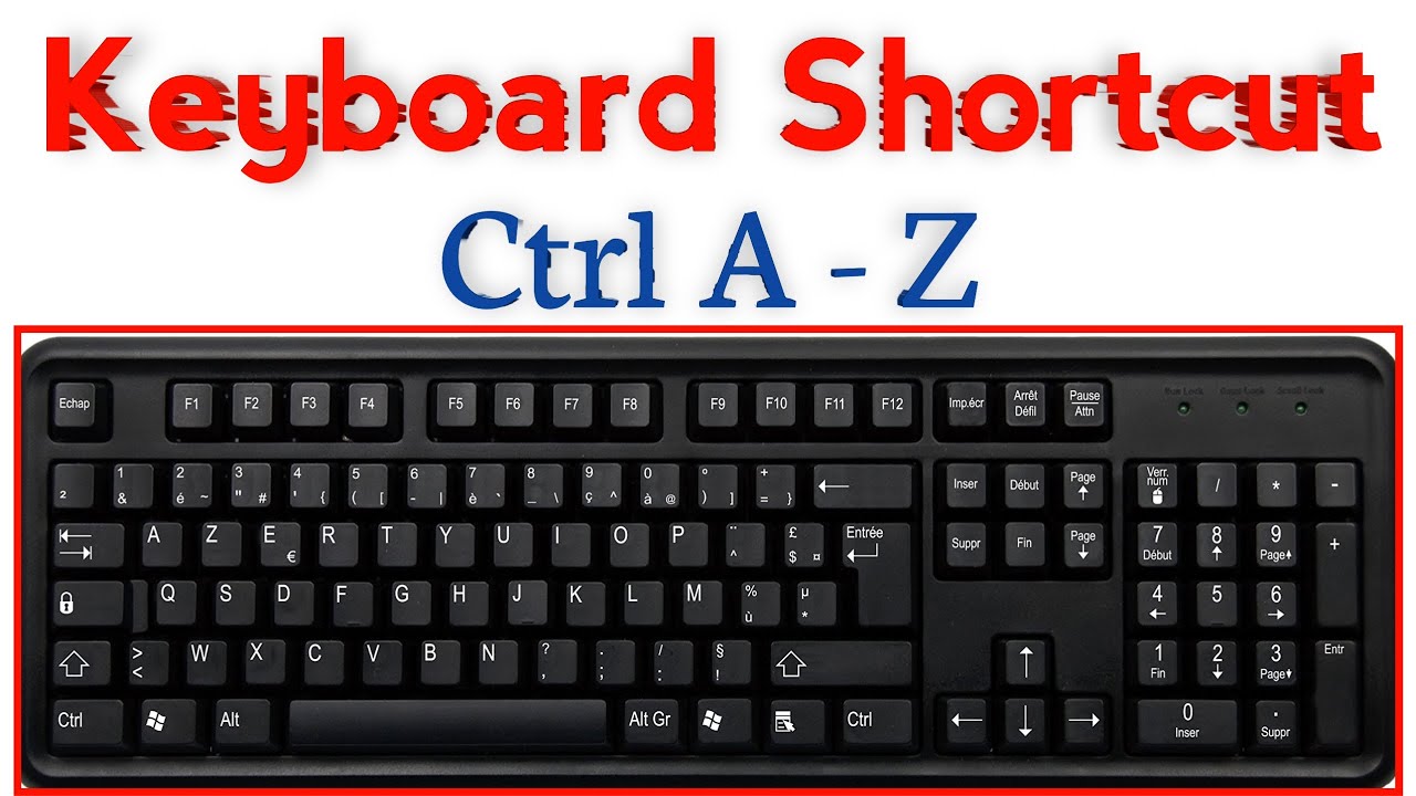 Computer Keyboard shortcuts keys// Ctrl + A To Crtl + Z// Shortcuts Keys//keyboardshotcuts