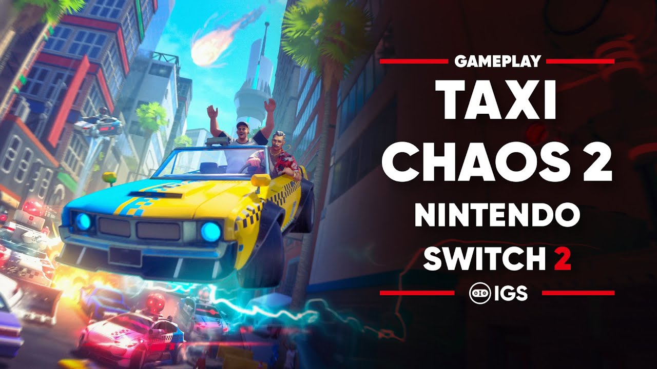 Игровой процесс Taxi Chaos 2 на Nintendo Switch 2