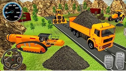 Tunnel Boring Machine Operator Simulator 2022 - Road Construction Game 3D -Jcb wala Android Gameplay