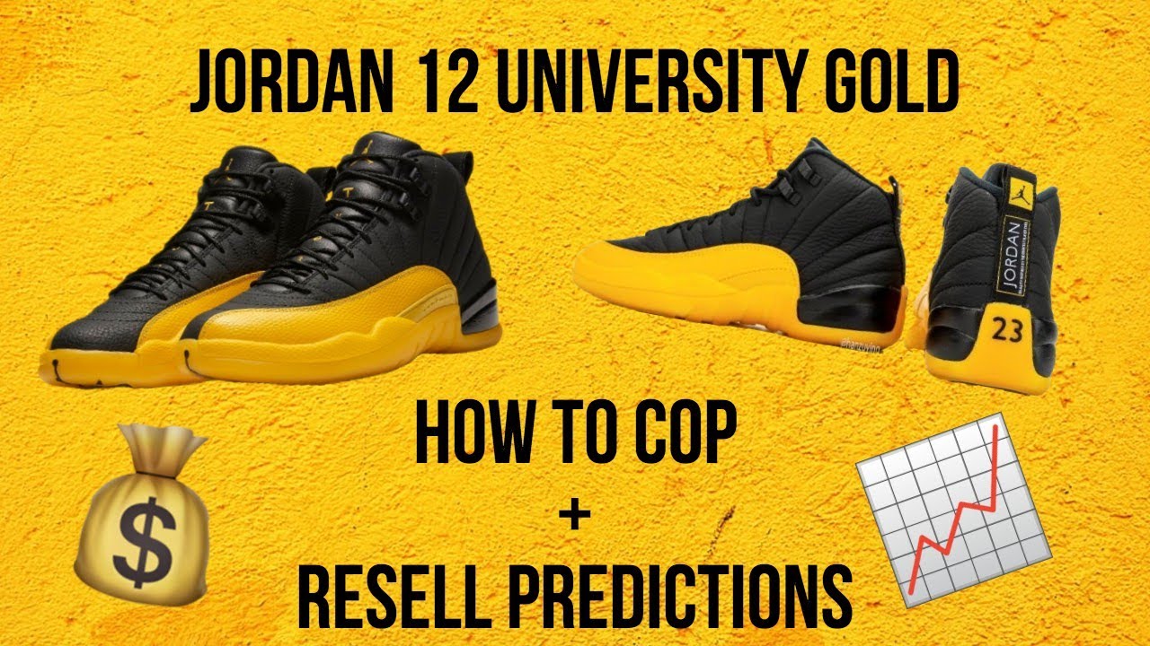 jordan 12 university gold resale
