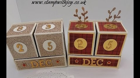 Tutorial # Countdown to Christmas Advent Calendar 2019