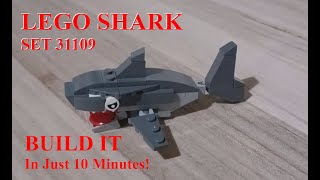Fantastic and Simple Lego Shark in under 10 MINUTES!!!