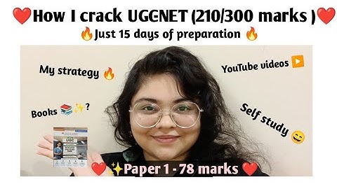 How I cracked UGC- NET in First attempt✨ and how u can do it too 🔥❤️ paper 1- 78 marks (39 que ✅ 💯) 