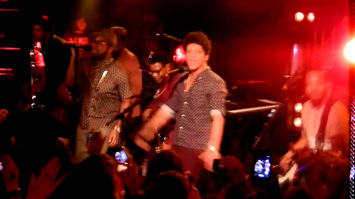 Bruno Mars "locked out of heaven" la Maroquinerie 30/11/2012