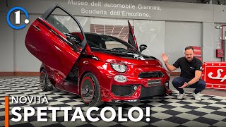 Questa Fiat 500 ha 250 CV e le portiere in stile LAMBO!  Giannini Spettacolo