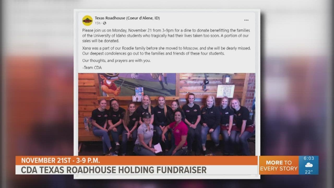Texas Roadhouse in Coeur d'Alene holding fundraiser for University of Idaho students