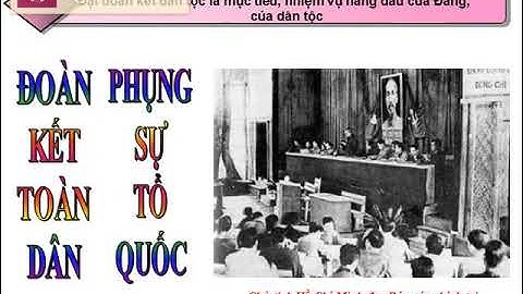 Tư tưởng Hồ Chí Minh - Chương 5. Tư tưởng Hồ Chí minh về đại đoàn kết dân tộc và đoàn kết quốc tế