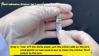 Self-adhesive sticker for fishing lure hard soft lures DIY Decor stick foil paper #fishing #sticker screenshot 5