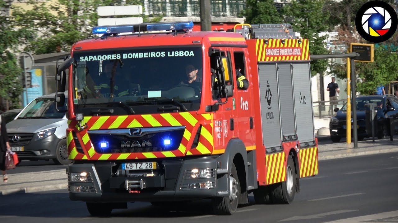 Portugal — Lisbon Fire Brigade Response (Sapadores Bombeiros de Lisboa)
