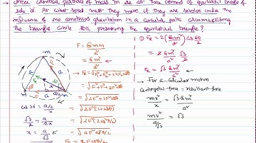 Velocity of Particle at Corner of Equilateral Triangle for IIT-JEE and NEET Physics Problem
