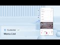 FluxBuilder 📗 Menu List Layout (Best No-code Flutter App Builder 2026)