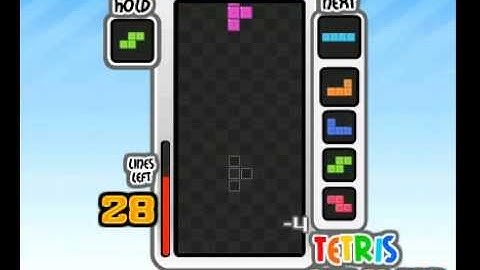 Tetris Friends - Sprint Clear with Invisible Mino