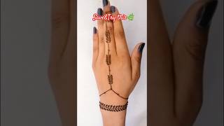 ❤️🌿simple mehndi design#mehndi #youtubeshorts #henna #trending #viral#mehndidesign