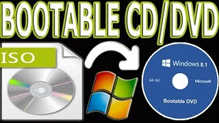 create bootable cd/dvd windows .iso