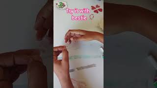#diy #craft bracelet using tabe #yt #ytshorts #fried #bestie #easy #handmade #diycrafts