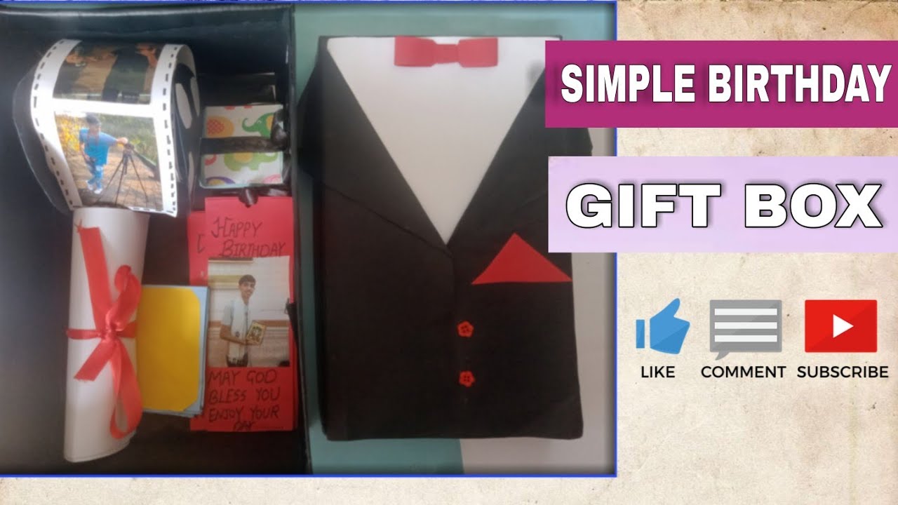 Super Easy Birthday Gift Box With Memories - YouTube