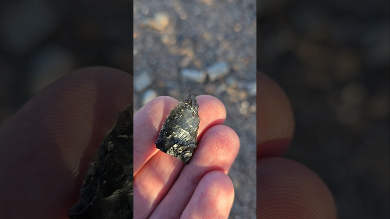 Finding Prehistoric Artifacts In High Desert - Obsidian Point