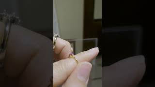 ルビーリングをベゼルセッティングデザインリングへリフォーム