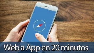 Hacer una app de una página web en 20 minutos.