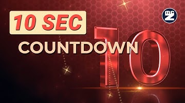 10 Seconds Countdown Timer with Voice and GO – 4 Color Versions #countdown #10seconds #10sec