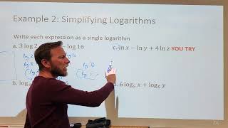 Alg2 Lesson 6-5 Properties Of Logarithms