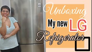 UNBOXING MY NEW LG REFRIGERATOR