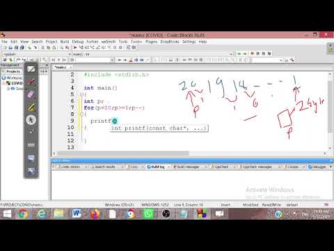 Use of decrement in For loop