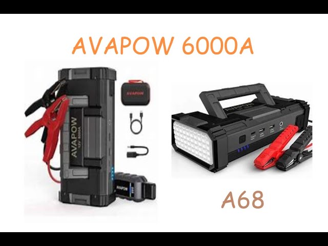 AVAPOW 6000A JUMP STARTER (A68--No Boost Button) 